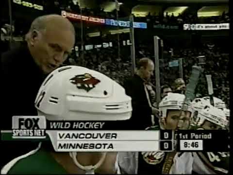 2000-01 NHL Minnesota WILD vs Vancouver Canucks