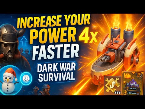 How to....... Increase Your Power 4x Faster | Dark War Survival