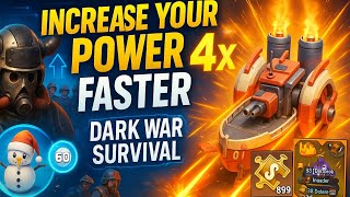 How to....... Increase Your Power 4x Faster | Dark War Survival