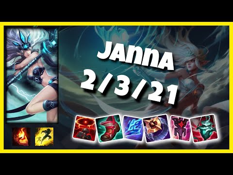 Janna Support 11.1 Challenger Gameplay Replay - S11 (2/3/21) - EU