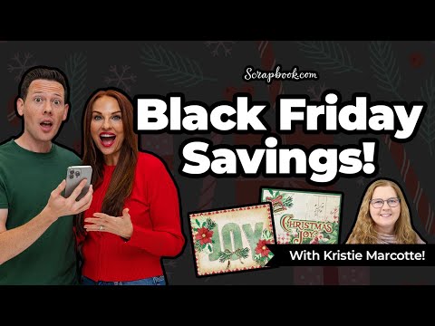 Black Friday Craft Deals + 2 Gorgeous Vintage Christmas Card Tutorials!