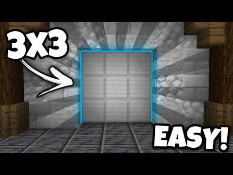 EASY 3x3 Piston Door In Minecraft Bedrock 1.18!!! (Windows 10, PS5, PS4, Xbox, MCPE, Switch)