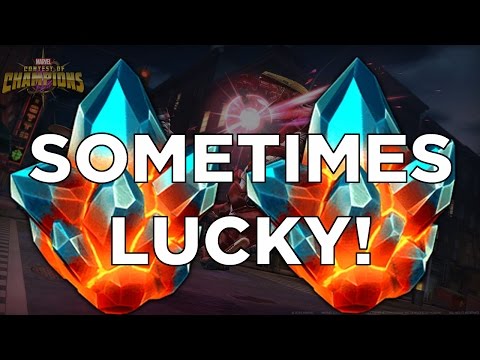 25x Premium Hero Crystal Opening - Sometimes Lucky! - Marvel Contest of Champions