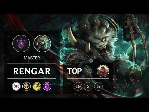Rengar Top vs Jayce - KR Master Patch 9.6