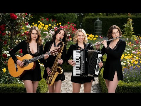 Mediterranean Garden Reverie | Cinematic Flamenco Guitar, Sax, Accordion & Flute
