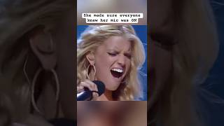 Jessica Simpson gives it her best shot singing “Take My Breath Away” #jessica #vocals