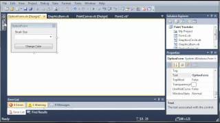 Visual Basic Tutorial - 174 - Paint Part 7 Creating The Options Form