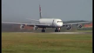 DOUGLAS DC-8-63   9G-MKN   take off  runway 08 , EBOS