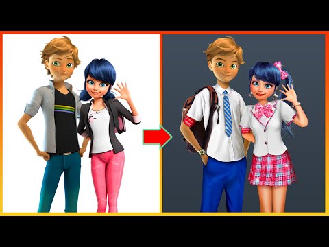 Miraculous Ladybug Adrian Glow Up Into Students - Miraculous Cartoon