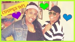 Drey and I just out and about vlogging. LESBIANS COUPLE