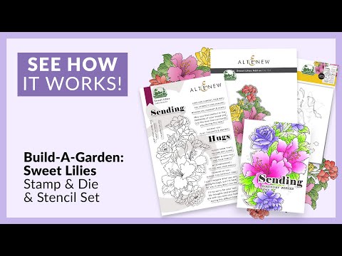 It's SO easy to stencil Build-A-Garden: Sweet Lilies