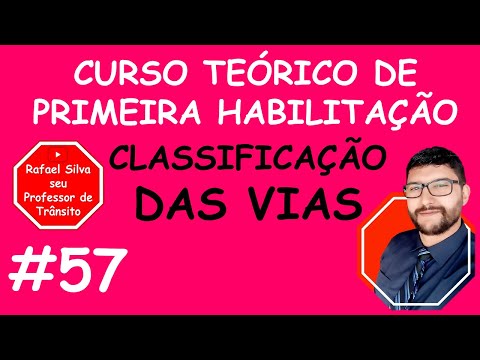 CLASSIFICAÇÃO DAS VIAS - CURSO DE PRIMEIRA HABILITAÇÃO - #57