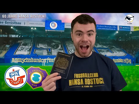 English Fan Experiences AMAZING ATMOSPHERE at HANSA ROSTOCK vs ERZGEBIRGE AUE!! 🇩🇪