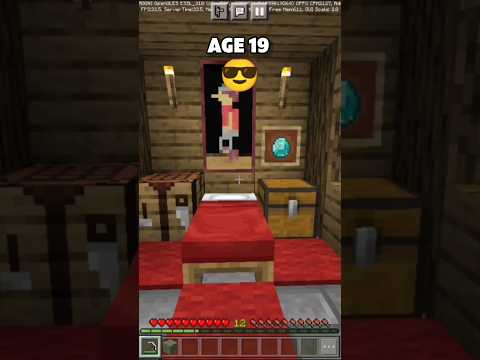Hyper Gaming - Bases At Different Ages (World's Smallest Violin)#shorts #viral #minecraft