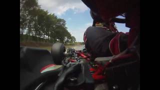 preview picture of video '[HD] Friendly Dog fight karting practice in Circuit Nieuw Zevenbergen'