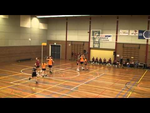 06-02-2011 Korfbal: Nederland U23 - Belgie 23 / Doelpunten
