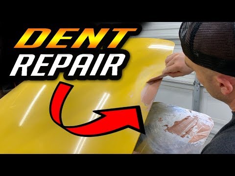How To Repair a DENT in a Car with BONDO