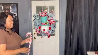 DIY CHRISTMAS DECOR-CHRISTMAS WREATH #decoratewithme #christmasdiy