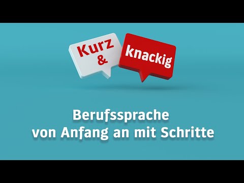 Berufssprache von Anfang an mit Schritte