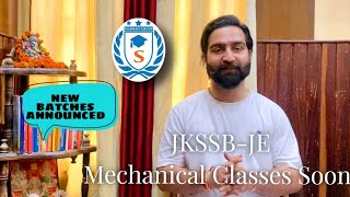Guidance Classes Announced| Starting SSB-JE Mechanical Batch| JKSSB JE Mechanical| Muktesh Yogi