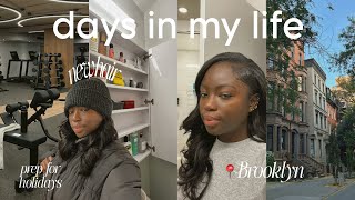 VLOG |  hair refresh, Gymshark haul, holiday prep & organizing