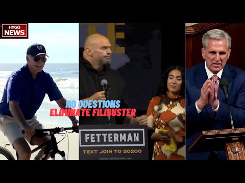 Biden not take questions; Dem Candidate Fetterman: eliminate filibuster; Proxy vote & double IRS
