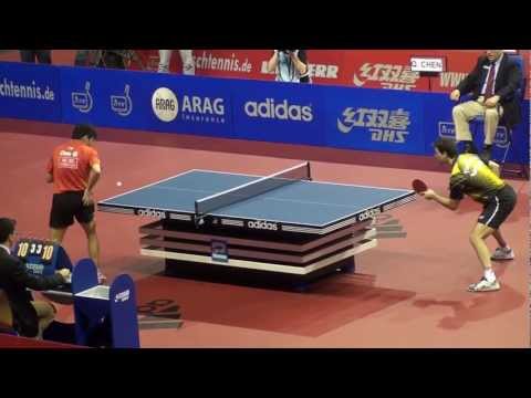 Boll, Timo (lefthanded) GERMANY vs Chen Qi  (lefthanded) ChinaGerman Open 2010