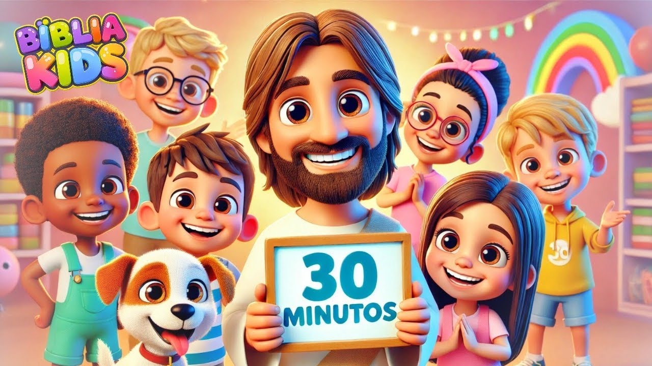 30 Minutos de Louvor Infantil Gospel: Canções Alegres e Educativas para Crianças!