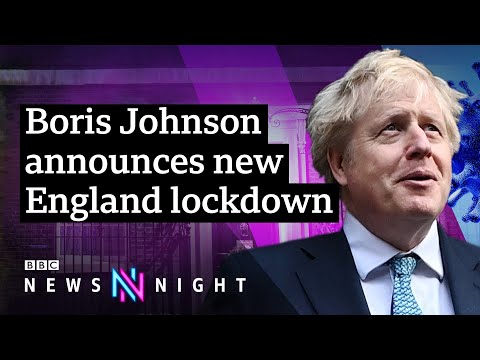 冠狀病毒。英格蘭在 "最困難的幾周 "前的新封鎖 - BBC新聞之夜 (BBC Newsnight) (Coronavirus: New lockdown for England ahead of 'hardest weeks' - BBC Newsnight)