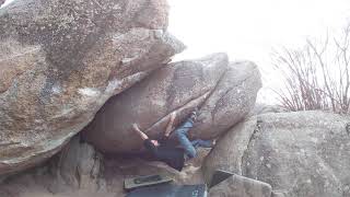 Video thumbnail of Gang bang, 6b. Targasonne