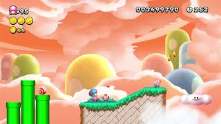 Super Mario Bros U Deluxe | Meringue Clouds - 4 Bouncy Cloud Boomerangs