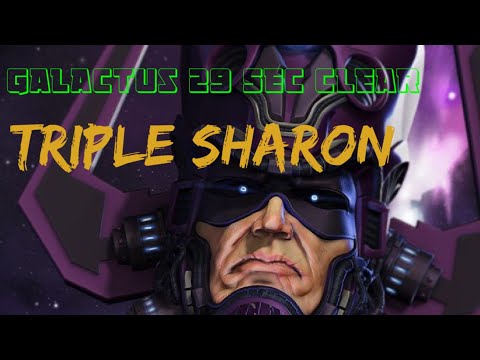 Galactus 29 sec Clear with Triple Sharon Rogers 🔥 || MARVEL FUTURE FIGHT