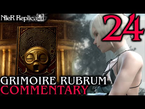 NieR Replicant ver.1.22 Walkthrough Part 24 - Grimoire Rubrum Boss Battle With Kainé & Emil