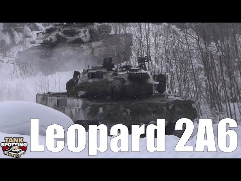 Leopard 2A6 Platoon Snow Road March  Regrouping for Attack - Winter Combat Exercises 2021