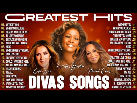 Legendary Divas 🎶 Mariah Carey, Celine Dion, Whitney Houston 🎶 Best Song Ever All Time