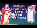 @Numberblocks- #Stayathome | Level Two | FULL EPISODES | All the Best Ten Moments! | #HomeSchooling