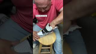 The Shoe doctor show how to remove crease #shorts #sneakers