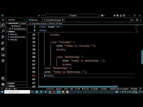 Php Class 03 Control Structure If Else Condition Switch Statement For Loop While Do While Loop