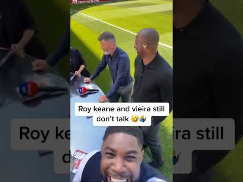 Roy Keane still doesn't talk to Vieira. Roy totally ignores Patrick throughout #viral #shorts #funny