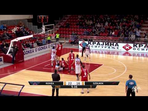 ABA Liga 2014/15, Round 16 highlights: Igokea - Szolnoki Olaj (3.1.2015)