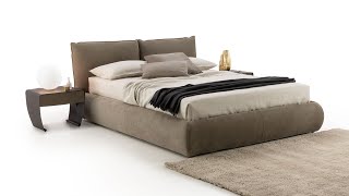 Letto imbottito matrimoniale con contenitore | Astoria