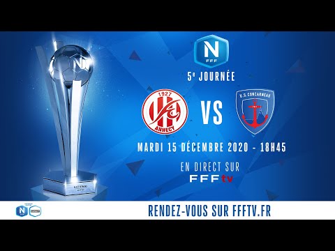 J5 : FC Annecy - US Concarneau en direct sur FFFtv (18h45) I National FFF 2020-2021
