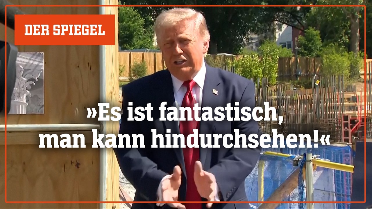 Trump und sein Ballsaal: »Es ist fantastisch, man kann hindurchsehen!« | DER SPIEGEL