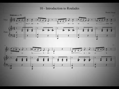 Nicola Vaccaj - Low Voice - 10 - Introduction to Roulades - Come il candore