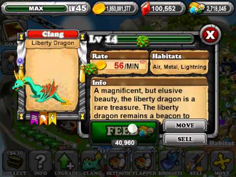 breeding the liberty dragon in dragonvale + evolution.