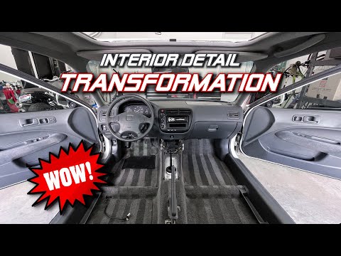 Honda Civic Interior Detail Transformation | Deep Cleaning EVERYTHING!