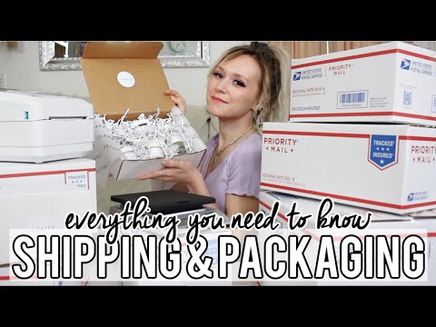 Part of a video titled How to Ship & Pack Orders for Small Business at Home 2021 - YouTube
