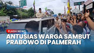 Antusias Warga Palmerah Sambut Prabowo seusai Resmikan SPPG, Bagi-bagi Kaus dari Mobil Maung