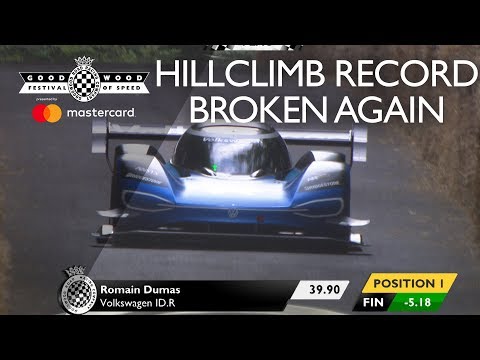 Volkswagen ID.R rompe el récord de Hillclimb