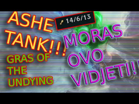 14/6/13 ASHE TANK TOPLANE w/ Grasp of the Undaying. Balkan Gameplay. How to have fun in LoL.